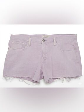 Lucky Brand The Cut Off Denim Shorts -Sz 14 -Lavender Purple
